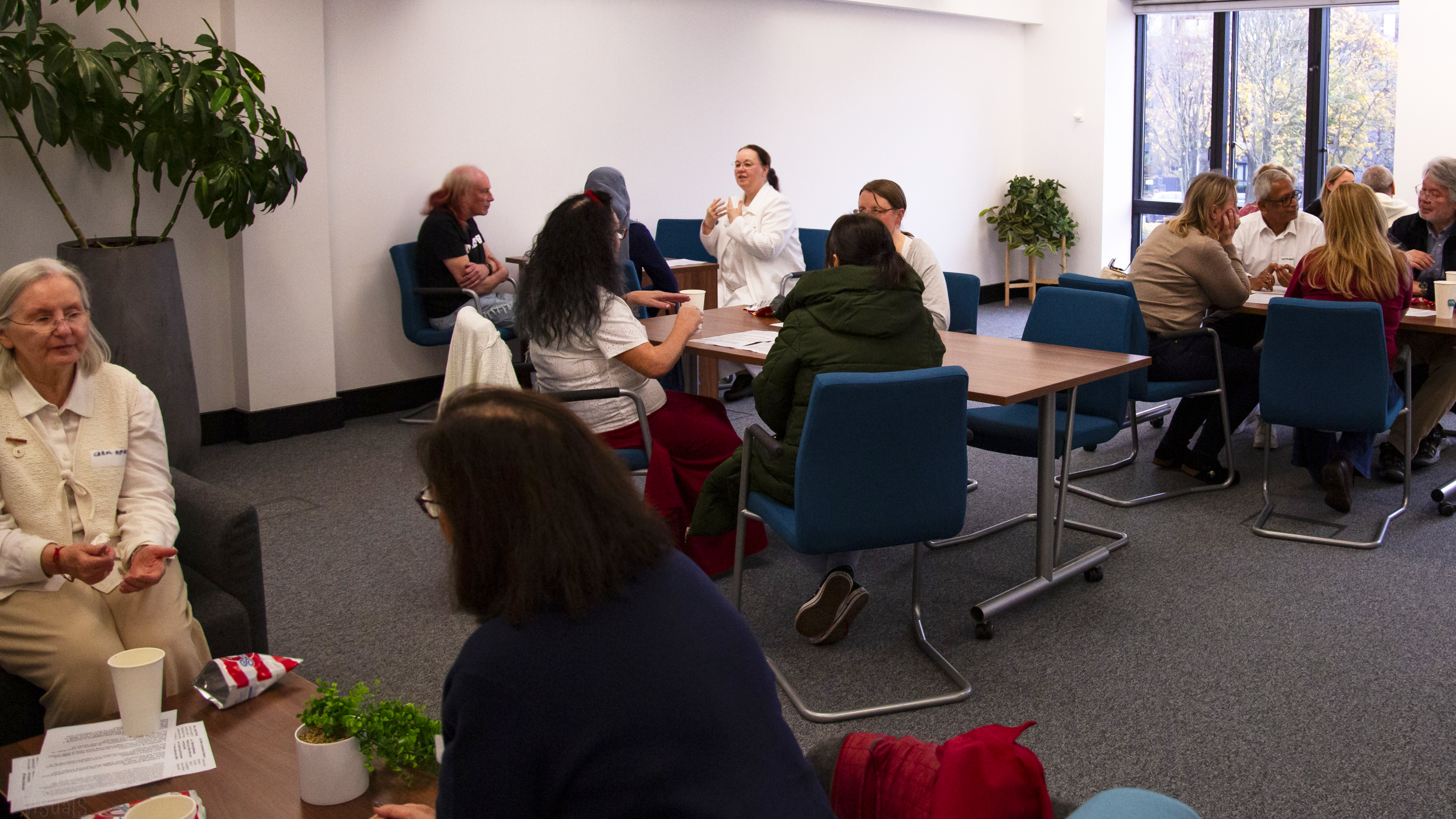 Group discussions at Inner Space Glasgow